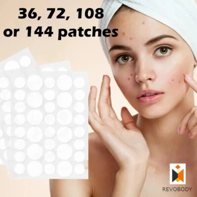Acne Patch Tag Hydrocolloid Pimple Spot Acne Healing Dots 36pcs Sheet Stickers
