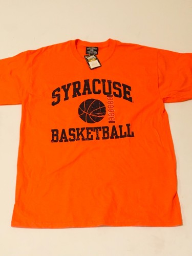 🏀Syracuse University Orangeman Steve & Barrys’s Basketball Large T-shirt NEW🏀