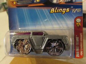 HOT WHEELS 05 FE FIRST EDITIONS BLINGS #2 FORD BRONCO CONCEPT HOTWHEELS SILVER