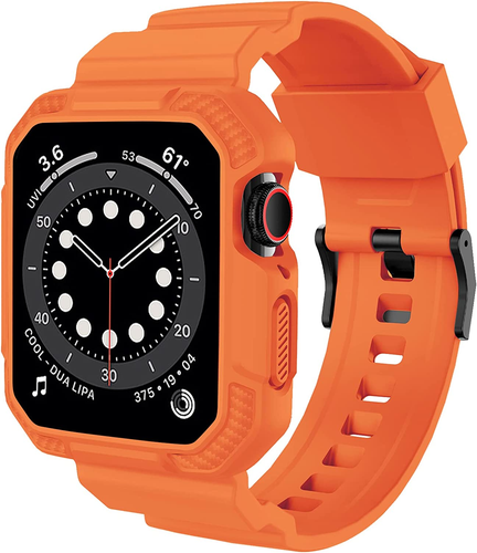 Rugged Apple Watch Band Strap Bumper Case Shockproof IWatch Ultra SE 8 7 6 5 4 3 - Picture 12 of 23