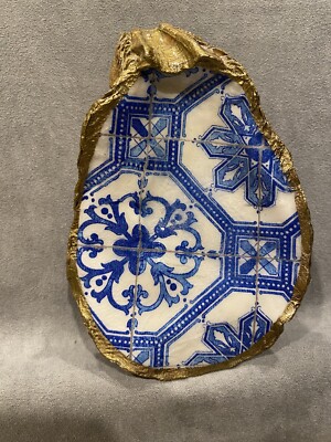 NEW TURTLE DISH MADE FROM AN OYSTER SHELL DECORATIVE COIN DISH, RINGS, JEWELRY