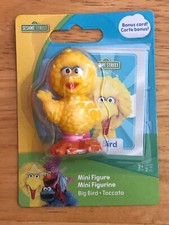 SESAME STREET BIG BIRD mini figure 2.25" tall Just Play with CARD NEW