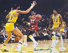 Calvin Murphy Signed Autographed 8x10 Photo JSA Authentic Houston Rockets #1