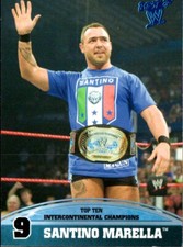 2013 Topps Best of WWE Top 10 Intercontinental Champions #9 Santino Marella