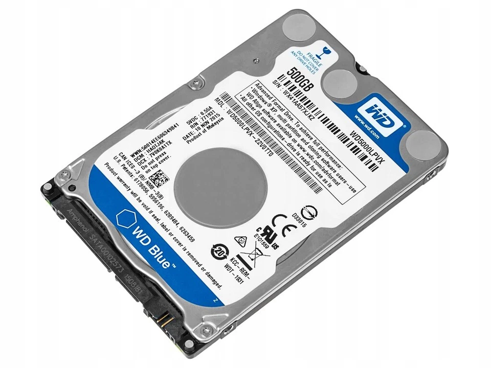 Disco Rigido WD Blue Scorpio WD5000LPVX 500GB 5400RPM SATA III 8MB 2.5'' Zoll - Immagine 3 di 4