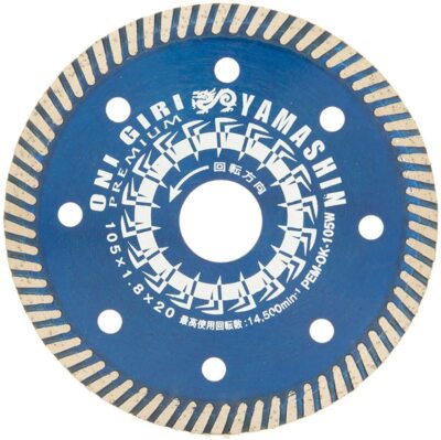 YAMASHIN Diamond Cutting Disc Wave Type 105mm T=1.8mm  PEM-OK-105W Japan