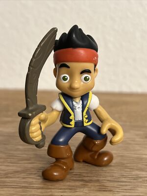 Jake And The Neverland Pirates W/Sword Disney 3  Action Figure Pvc Toy