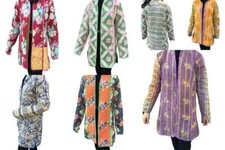 2 Pcs of Indian Jacket Vintage Kantha Jacket Cotton Handmade Long Jacket Coat