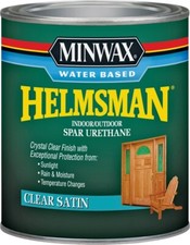 New Minwax 63052 Quart Clear Satin Water Based Helmsman Spar Urethane 3094638