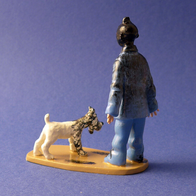 Trio de sculptures Tintin en édition limitée objet d'art de collection - 4
