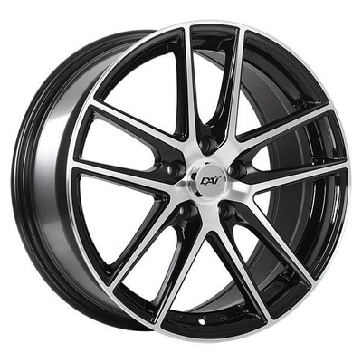 14 Inch Black Alloy Wheel Rim for 2006-2011 Kia Rio, DAC42 14x6 4x100 4Lug