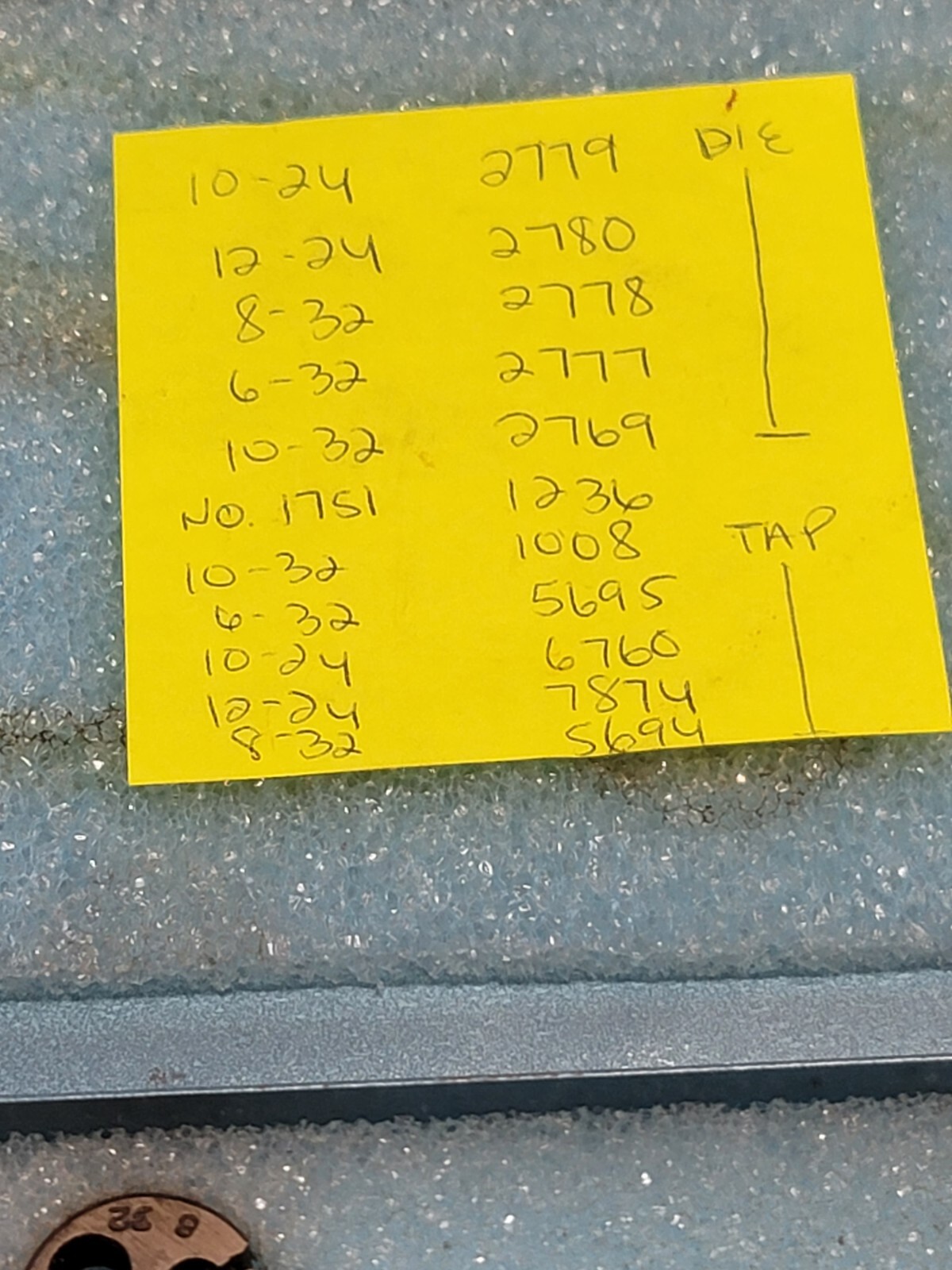 Greenfield GTD Screw Threading Thread Die Tap Wrench Set Sae eBay