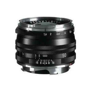 Ex-Demo Voigtlander 50mm f1.5 II VM ASPH Vintage Line Nokton Black MC Lens