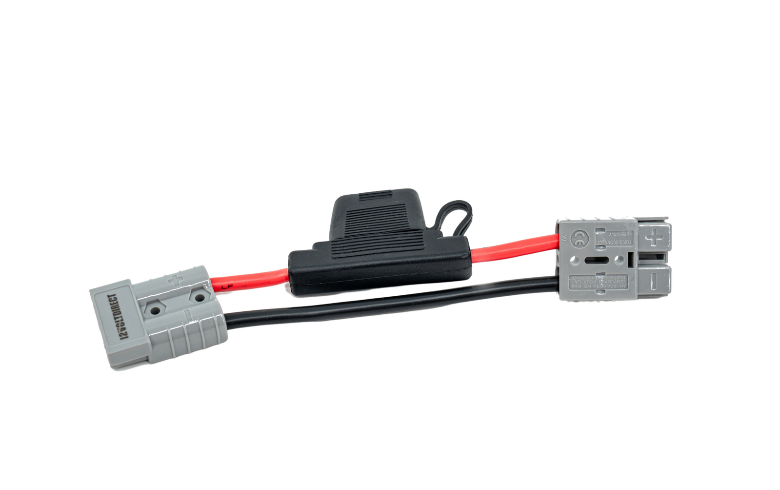 Inline 50 AMP Maxi Blade Fuse Holder with Anderson Style Plugs 12 Volt