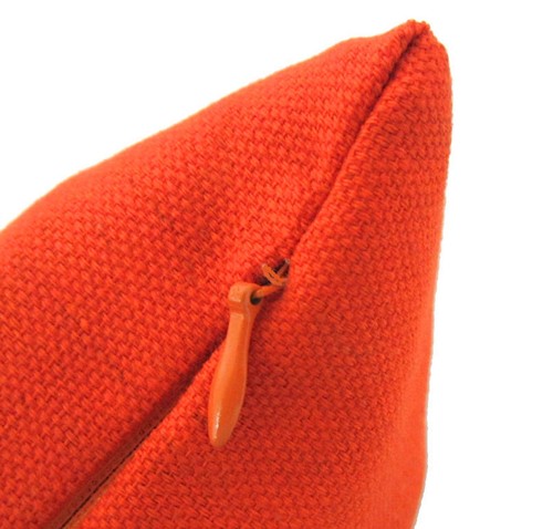 Aa135a Plain Solid Orange Cotton Canvas Cushion Cover/Pillow Case*Custom Size* - 第 4/5 張圖片
