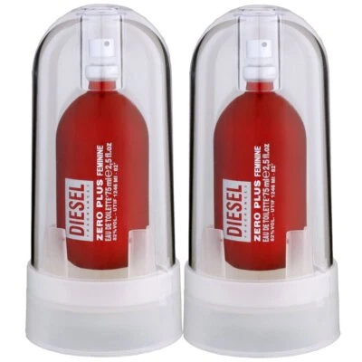 Diesel Zero Plus Feminine 2 x 75 ml Eau de Toilette EDT Set Damenduft
