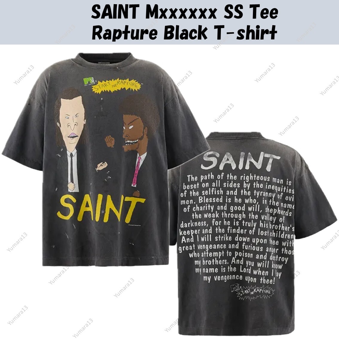 【Saint Mxxxxxx】 RAPTURE SS TEE Tシャツ SAINT Mxxxxxx SS Tee Rapture Black T-shirt | eBay