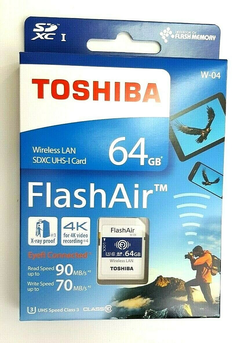 flashair w-04 64GB Flashair W-04 64GB SD-UWA064G TOSHIBA FlashAir