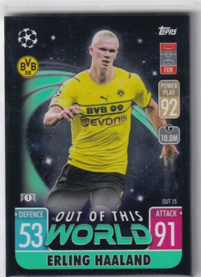 Topps Match Attax CL Extra 21/22 OUT 15 Erling Haaland Out of this World