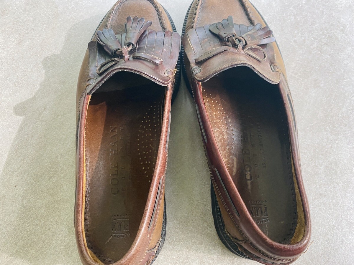 Cole Haan Mens Country Chestnut Brown Leather Slip On Loafer 
