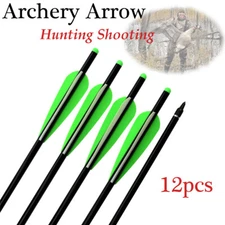 Archery Arrows Aluminum Crossbow Bolts With 125GR Screw Filed Point for Hunting