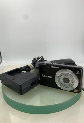 Panasonic LUMIX DMC-FS16 14MP Digital Camera+WIRE+CHARGER+COVER TESTED - 175