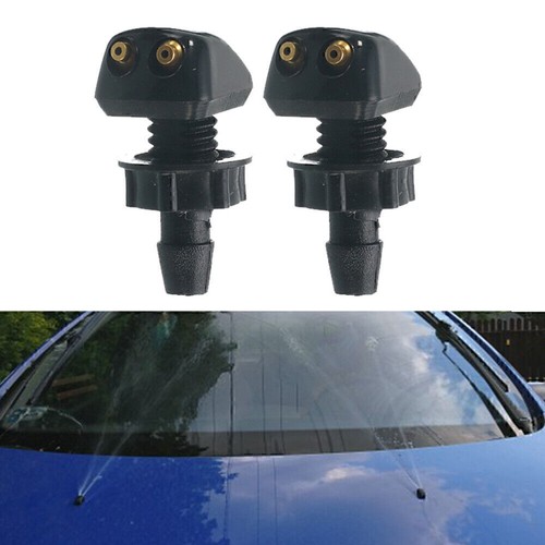 2 x Universal Car Windscreen Washer Wiper Nozzle Spray Jet DIY Front Window Pair - Picture 4 of 12