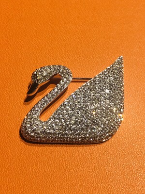 Swarovski 100th Year Anniversary 1895-1995 Crystal Swan Brooch | eBay