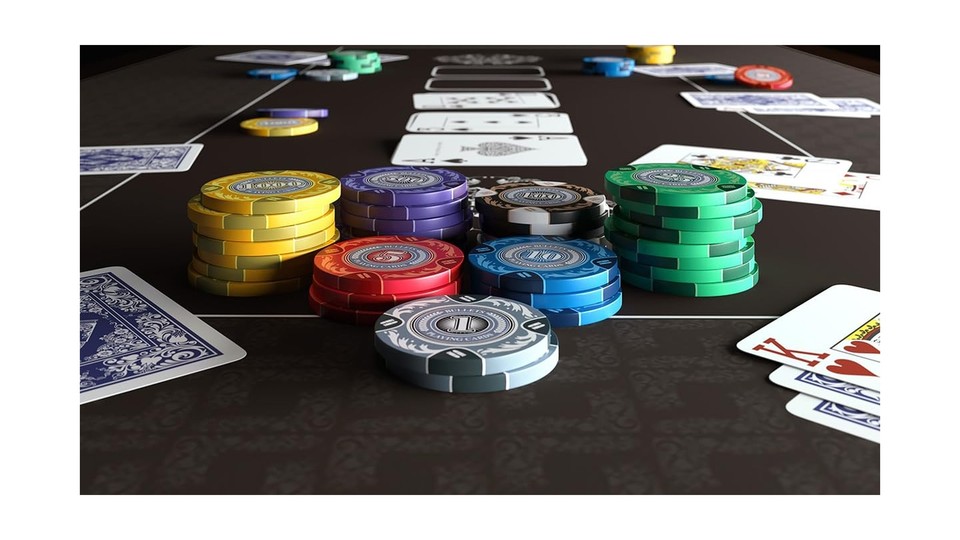 Bullets Playing Cards Poker Case 'Tony' with 500 clay poker chips