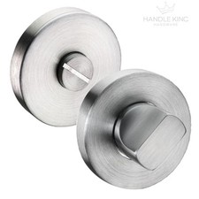 Satin Stainless Steel Bathroom Lock ThumbTurn & Release 10mm Rose
