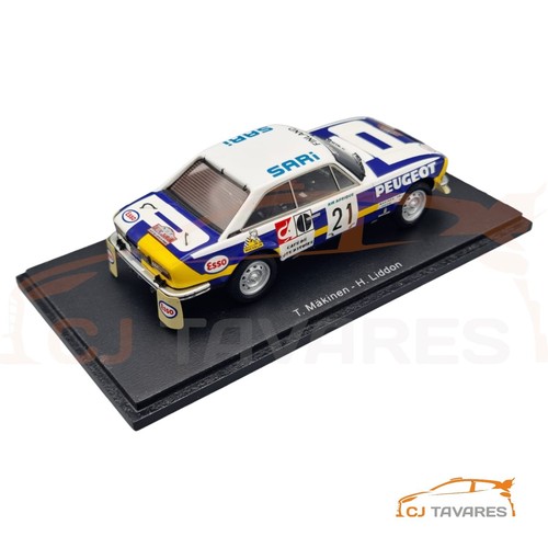 SPARK S1296 PEUGEOT 504 #14 T MAKINEN - H LIDDON RALLY IVORY COAST 1976 1/43 - Imagen 2 de 3