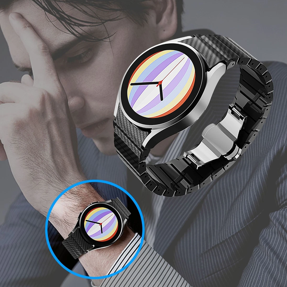 Galaxy watch noir carbone new arrivals