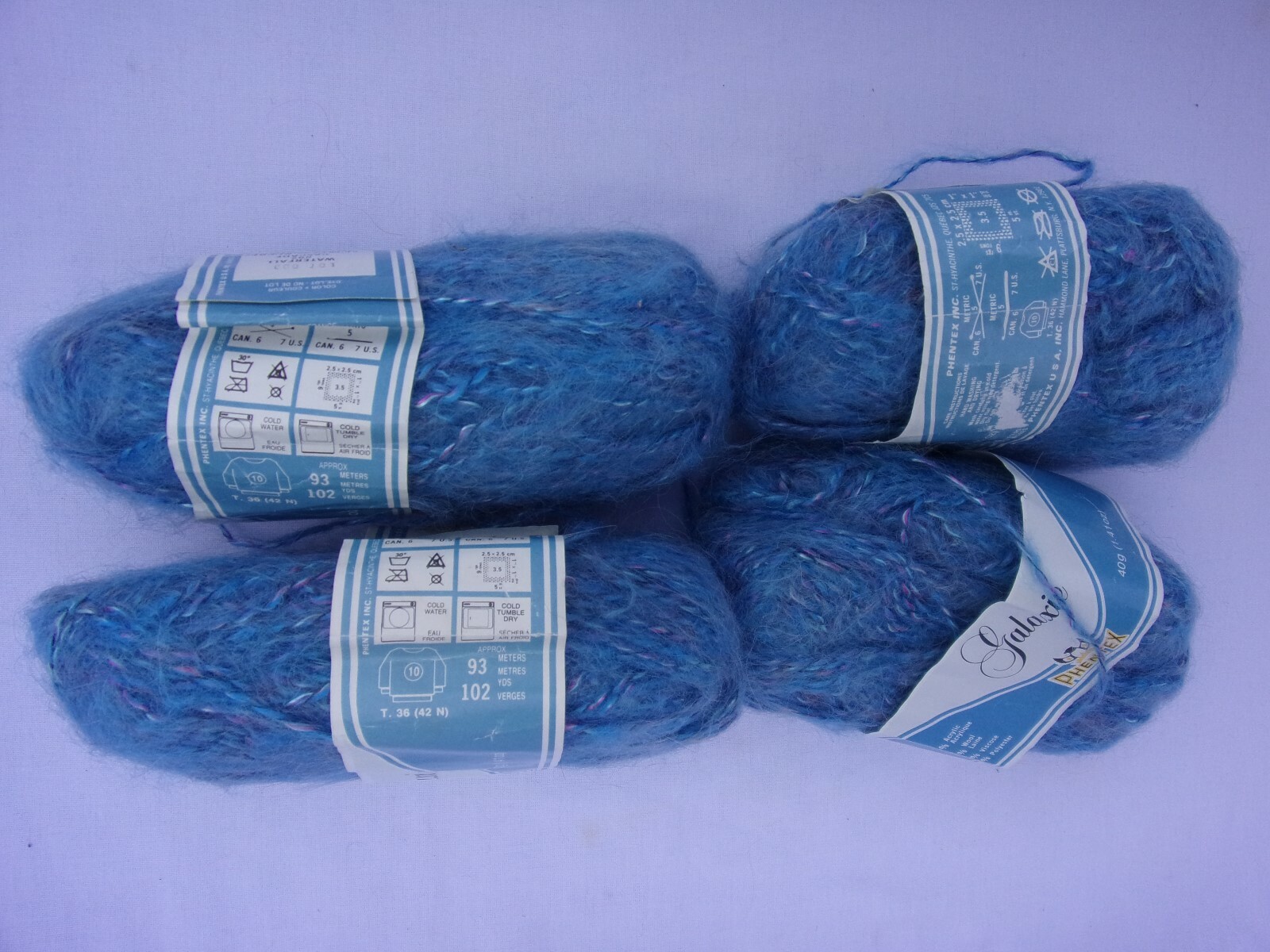 Phentex Galaxie Vintage yarn brushed wool acrylic blend Waterfall