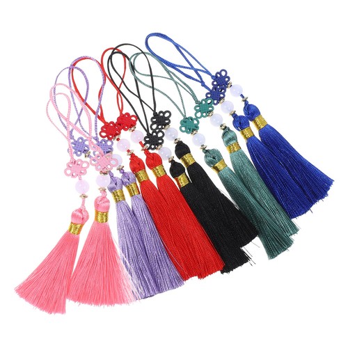 12 Pcs Chinese Knot Pendant Charms Tassel Ornaments Miss Decorative Pendants - Picture 11 of 12