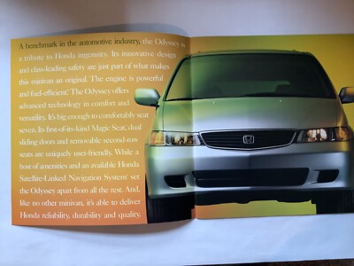2001 Honda Odyssey Original Sales Brochure | eBay