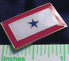 US ARMED FORCES SERVICEMAN/WOMAN FAMILY BLUE One-STAR ⭐LAPEL PIN (Gift Boxed)