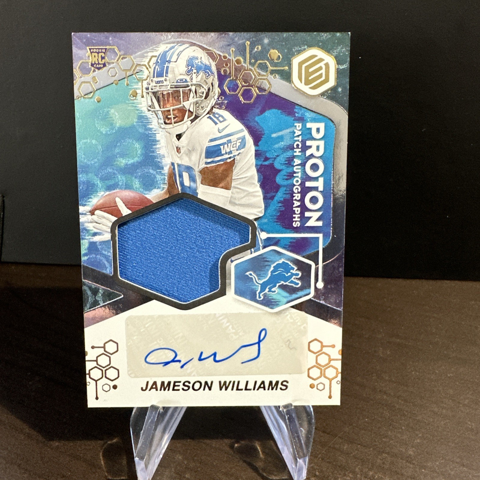 Jameson Williams Panini Elements Proton Patch Autographs #PPAJW Base