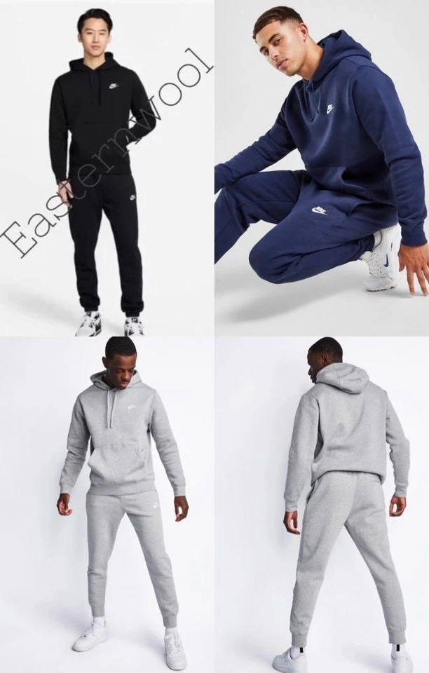 Nike Club Tracksuit SET for Men  Hoodie & Jogging Pants Bottoms
