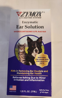 Enzymatic Ear Solution Anti-Itch for Dogs and Cats (1.25 oz) Exp 2027