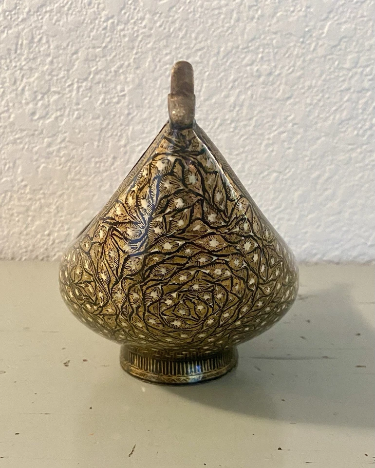 ANTIQUE INDIAN BOAT Shaped Kashkul, Beggars Bowl, 19th century vessel 9.75” Long - Image 4 of 4