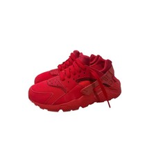 Nike Air Huarache Run Triple Red Kids Sneakers 654275-600 Size 6Y
