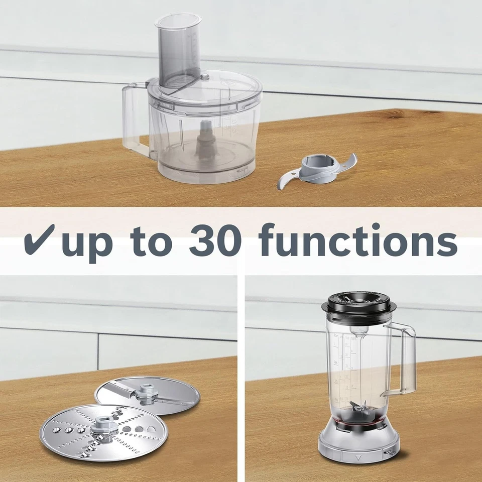 Bosch Food Processor MCM3201B 800W 2.3L Bowl 1 Litre Blender Black RRP £149.95 - Image 4 of 4