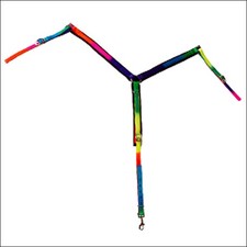 91AI 1" Neuf Hilason Western Nylon Cheval Breastcollar 1/2" Feutre Doublé Arc-en-ciel