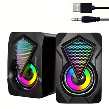 2.0 USB Powered Speakers 6w Computer Speakers with Button Control