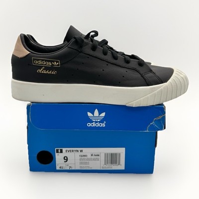 Adidas Everyn W Black Ash Pearl Leather Sneakers Women s US 9 CQ2003