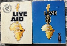 Live Aid 1985 Live 8 2005 DVDs Booklets 2 Box Sets 8 discs total