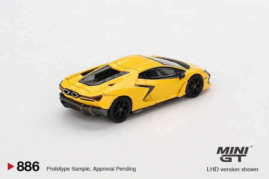 Mini GT MGT00886LHD Lamborghini Revuelto Giallo Die Cast 1/64 - Immagine 3 di 3