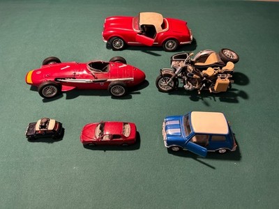 VINTAGE CARS Alfa 166-Mini-Morris-Moto BMW R75-Maserati 250F-Lancia Aureli
