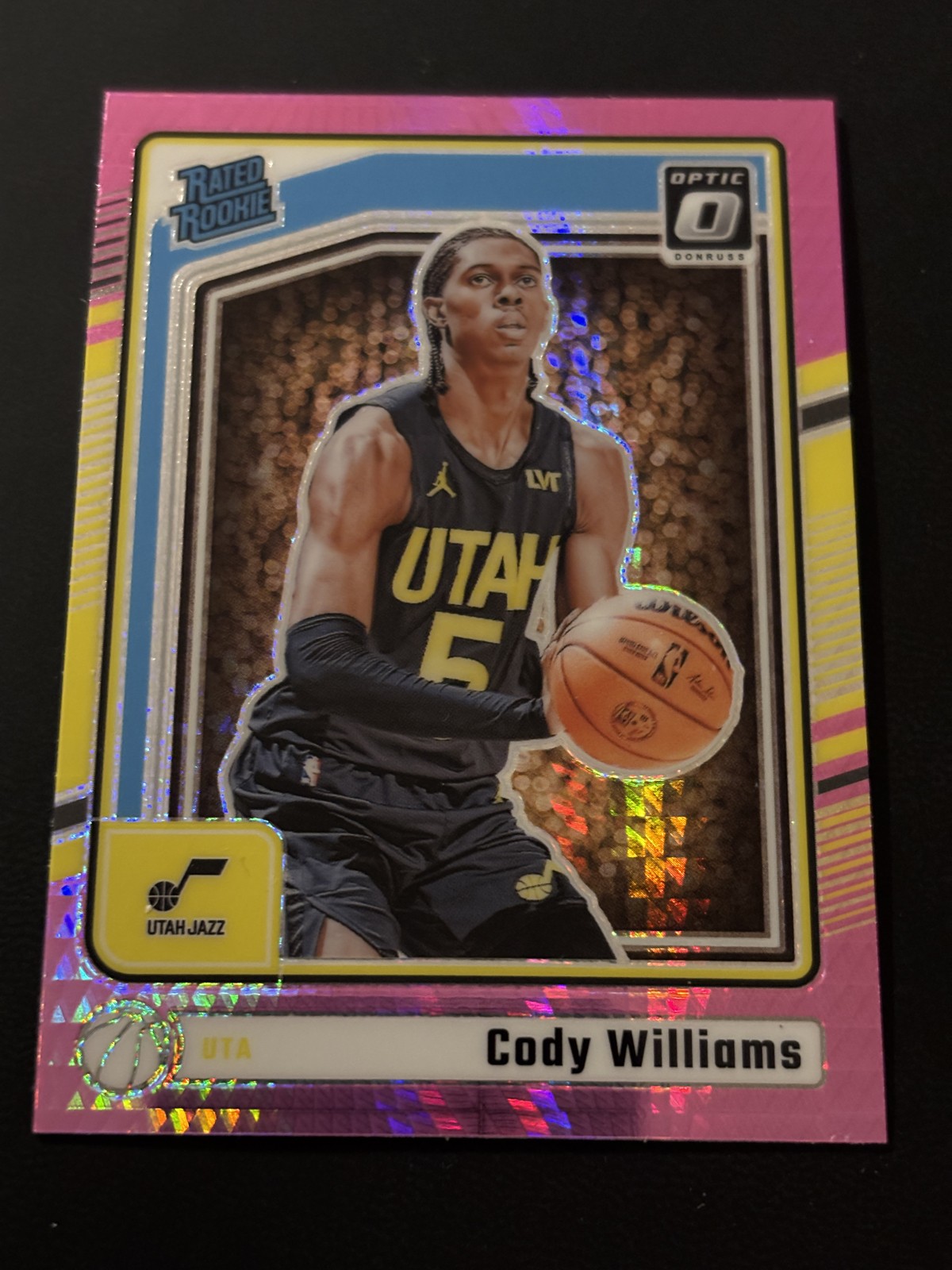 2024-25 NBA Panini Donruss Optic - Rated Rookie Cody Williams #298 Pink Hyper