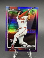 2026 Topps Series 1 Baseball - Chad Stevens RC #232 - Purple Foil #/250 - Angels